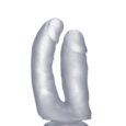Realistic Double Cock – 6,5 Inch – Translucent