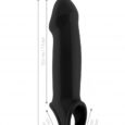Sono No.17 Penis Sleeve met Testikel Bevestiging voor Optimale Stimulatie en Verlenging – Zwart