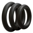 3 C-ring set – dik – zwart